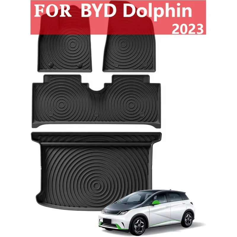 tapis sol voiture noir rayures circulaires anti dérapant imperméable moderne