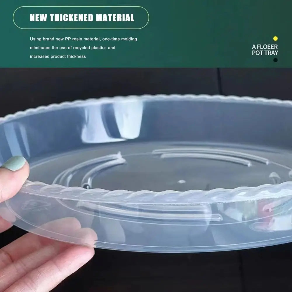 plateau fleur transparent moderne rayures ondulées différentes tailles plantes maison set