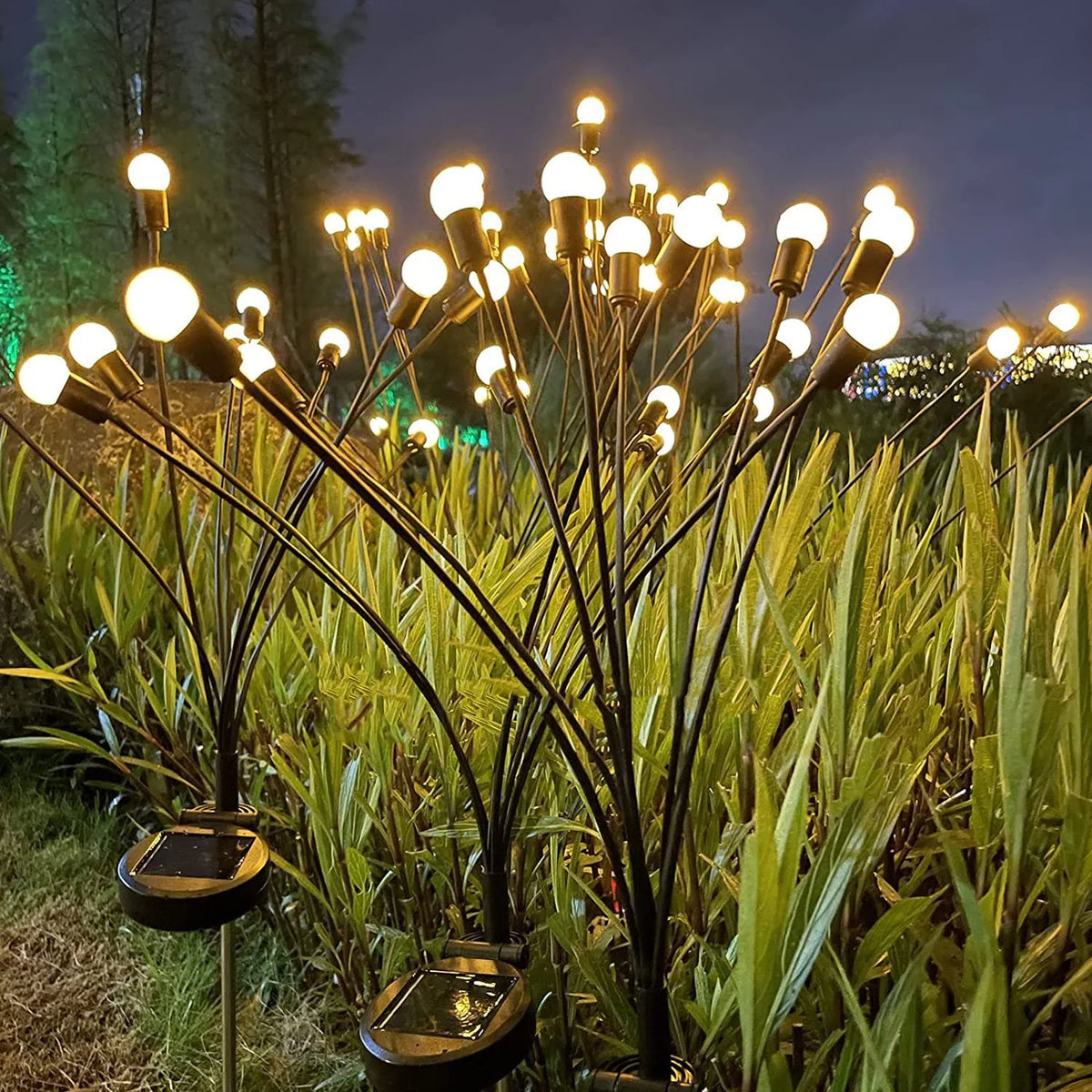lumière solaire led moderne noire blanche fixée extérieure jardin décoration paysagère ip68 étanche