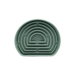 bol nourriture chien silicone vert bleu rose rayures horizontales grille perforation minimaliste