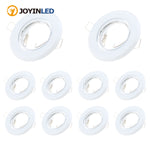 spots led gu10 blancs modernes métal clips intégrés salle manger adjustable 90mm