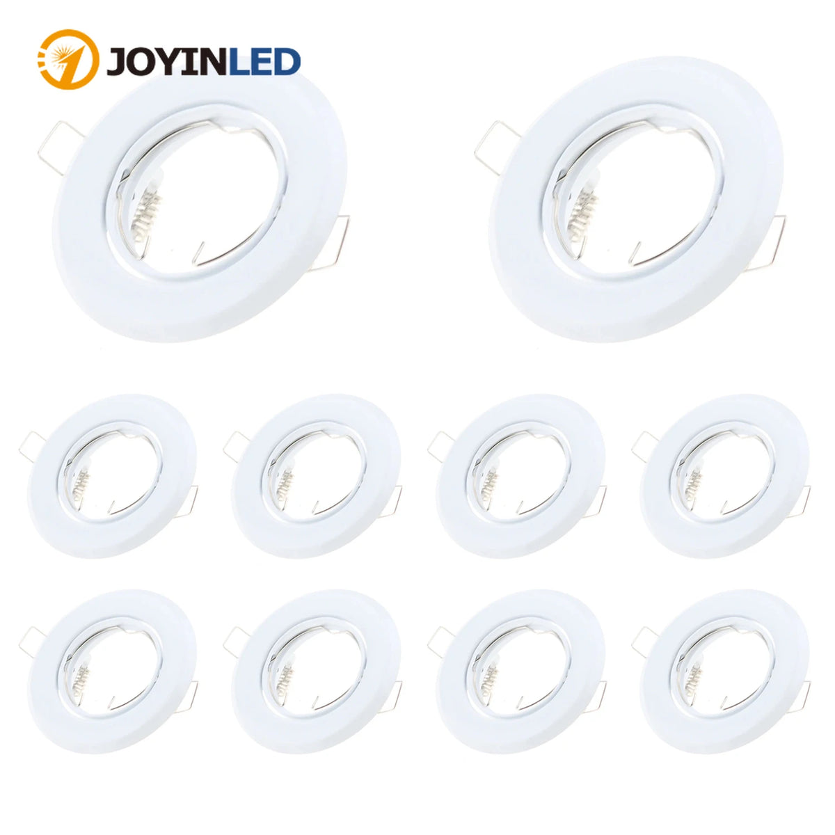 spots led gu10 blancs modernes métal clips intégrés salle manger adjustable 90mm