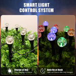 éclairage solaire multicolore translucides modernes jardin noël 20led 30led rgbextérieur patio