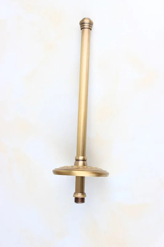 porte brosse wc blanc doré orné motifs floraux support mural classique fixations