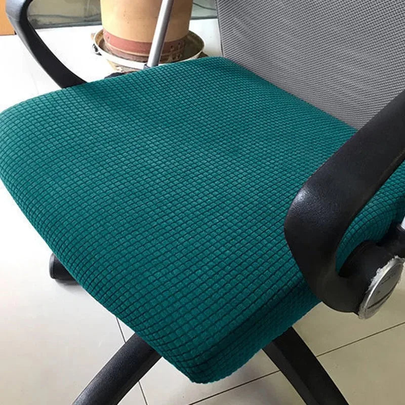 chaise moderne coussin remplacement adhésif noir beige vert rouge maille géométrique elasthanne polyester