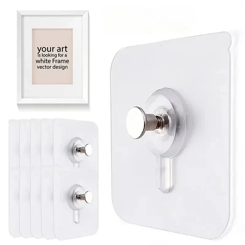 porte photos adhésifs blancs modernes sans perçage durables transparents affiches