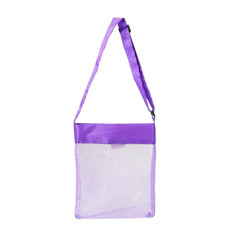 sac main pliable polyester rose bleu vert maille moderne casual boutons pression poignées amovibles
