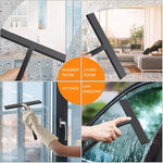 grattoir eau raclette vitre silicone noir manche plastique support suspension moderne minimaliste