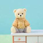 figurine résine ours peluche moderne détaillée couleur multiple décoration jardin anniversaire accessoire diy