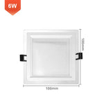 plafonniers led blancs modernes rond carré 6w 12w 18w clips adaptateurs élect