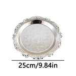 plateau decoratif or argent ornements baroques classique vintage boucles oreilles bracelet 7.5cm 10cm 15cm