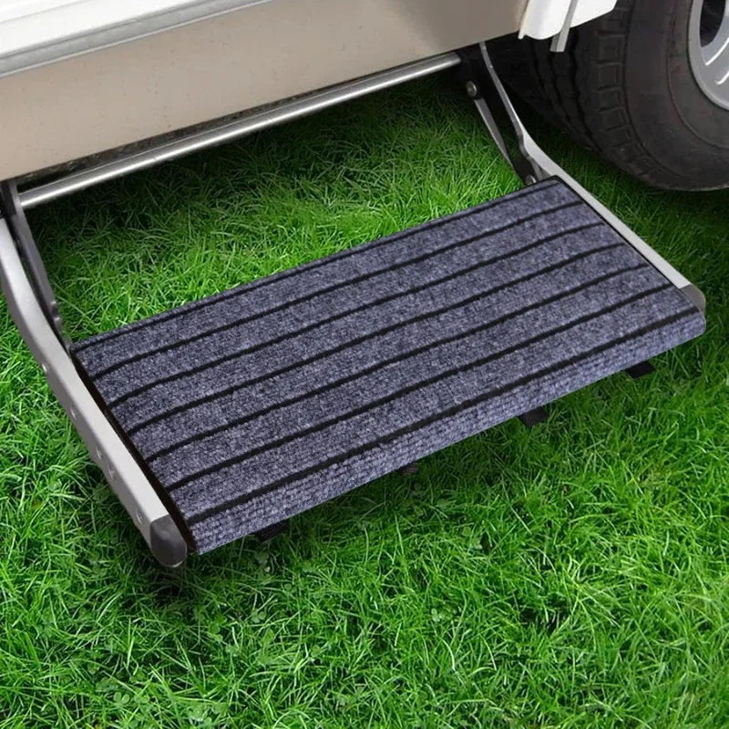 tapis d'escalier pliable grise rayures horizontales moderne antidérapant camping carextérieur voyage