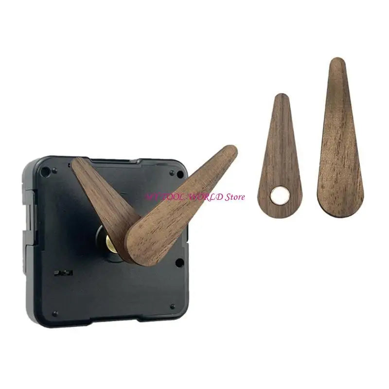 cadran horloge murale moderne aiguilles bois marron clair minimaliste fixations horlogerieDecorationMurale