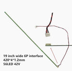 ruban led vert clair 19 20 21.5 pouces ligne continue moderne connecteur yeux