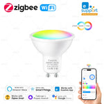 ampoule led intelligente 5w rgb wifi zigbee smart app control blanc moderne