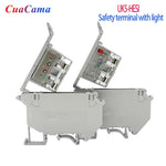 terminal sécurité gris plat lisse led diode condensateur basse tension 220v 24v industrielle eyelet
