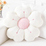 coussin doux moderne imprimé floral rose blanc oreiller polyester coton taille 50cm confortable décoration