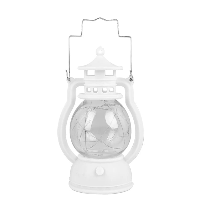 lanterne portable transparente vintage fil lumineuse noir doré rechargeable campingextérieur