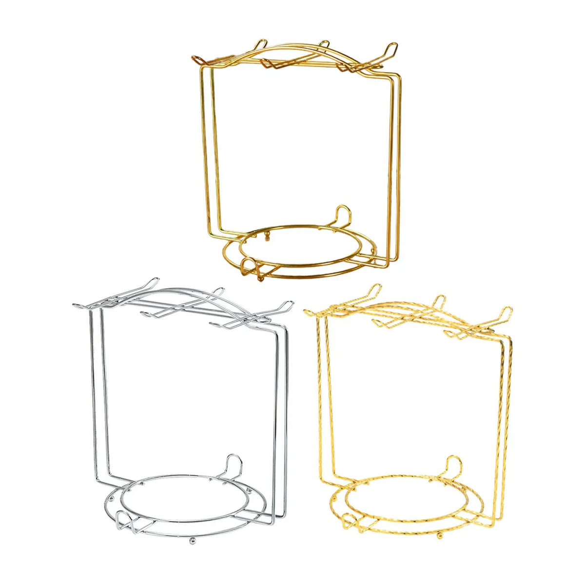 support métal or crochet tasse thé rangement cuisine décoration vaisselle fil fer tressé stableINCT