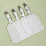 Support matelas blanc rayures clips métalliques moderne literie fixateur antidérapant abs