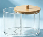 boîte rangement transparent coton tige acrylique moderne minimaliste rechargeable articles divers