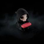 figurines squelette crâne bonbons casque livre halloween decoration maison erotique cartoony