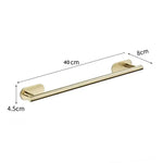 porte serviettes doré moderne auto adhésif salle bain accessoire toilette lisse sans perçage