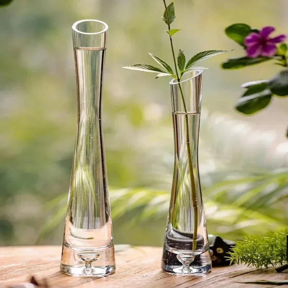 vases modernes transparents simples maison mariage 3pcs grande moyenne petite