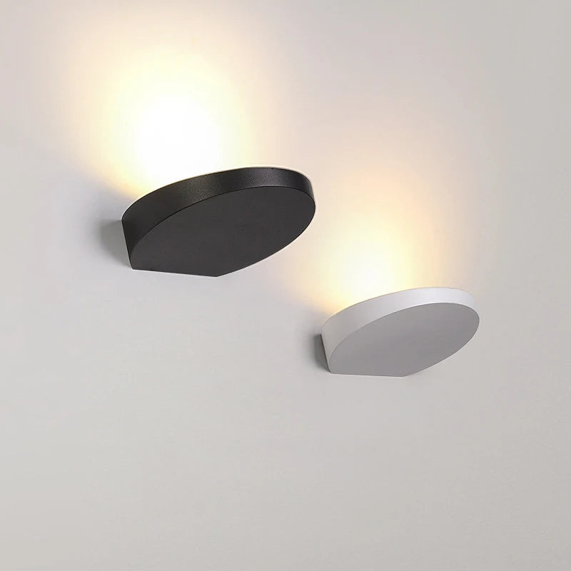 applique murale led moderne blanc noir éclairage chambre salon entrée minimaliste fixée mur