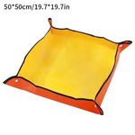 tapis jardinage imperméable vert clips pratique 100x100cm réutilisable