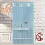 rideau moderne violet rose bleu clair brodé transparent chambre salon