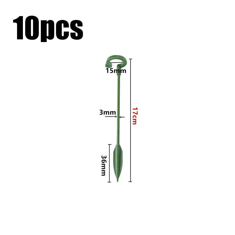 supports plantes tige vert robuste 37cm 27cm 17cm anneau jardinage fleur grimpantes moderne
