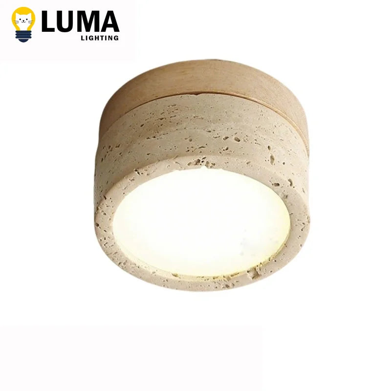 lampe led moderne minimaliste marron beige texture naturelle wabi sabi 6000k 4000k 3000k