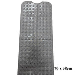tapis douche gris bleu clair perforé anti dérapant drainage rapide moderne suction 70x38cm 53x53cm