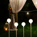 ampoules led blances rondes opalettes modernes tringles dorées luminaires facilement installables