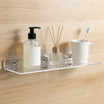 étagère murale transparente moderne clips adhésifs 20cm 30cm 40cm 50cm