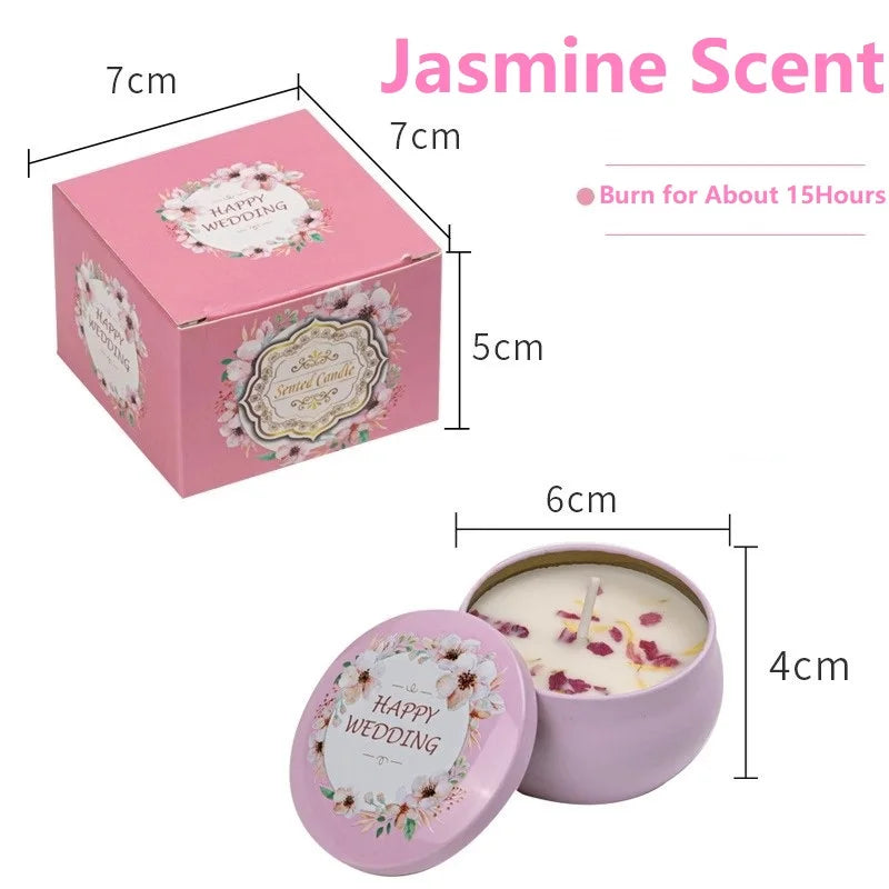 bougie parfumée cire soja boho chic motif mandala couvercle boîte rangement
