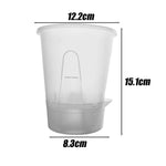 pots fleurs auto arrosants moderne vert blanc beige opaques adhésifs ensemble plateau plastique pvcextérieur