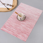 tapis table rectangle moderne motif zigzag couleurs jaune rouge gris bleu blanc semi transparent