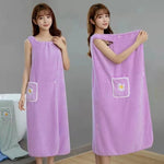 robe bain coton brodée sèchage rapide violet rose bleu vert moderne