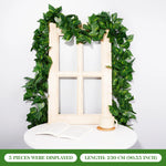 guirlande végétale artificielle feuilles vertes modernes décoration extérieure accrochée adhésif maison jardin anniversaire exposition
