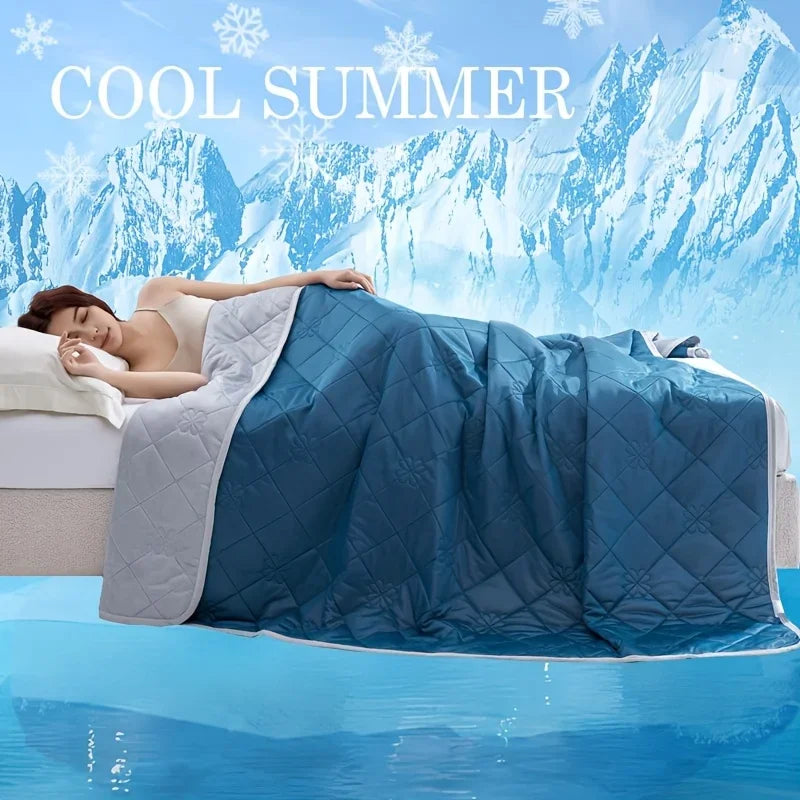 couvre lit été bleu clair quilté motifs floraux moderne 100x150cm machine washable