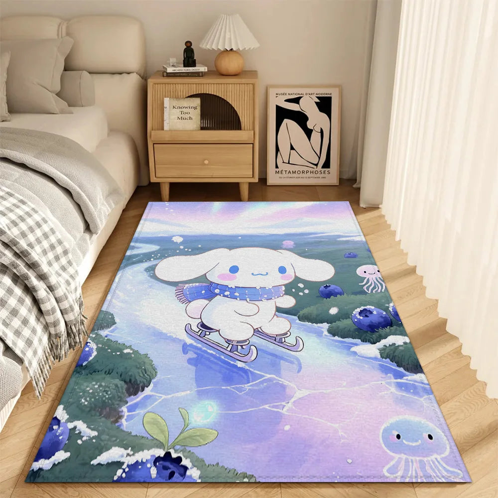 tapis sol chambre enfant motif cartoon mignon doux antidérapant décoratif porte d'entrée