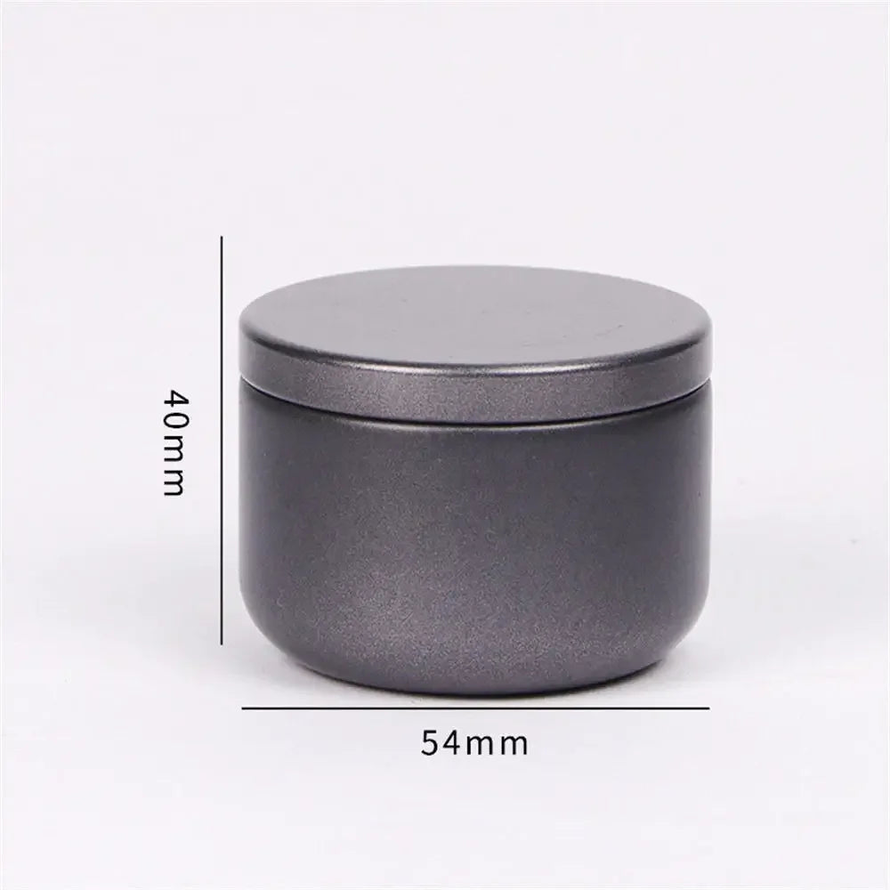 boîte thé métal ronde mate moderne rangement bijoux petits objets