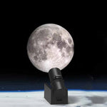 projecteur mural veilleuse lune terre led noir moderne chambre ambiance