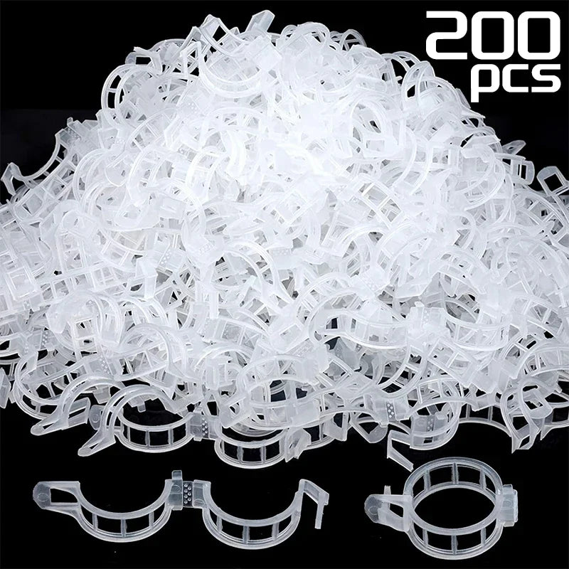 clips végétation transparent clips plastique utilitaire jardin 100pcs 200pcs 300pcs 500pcs 50pcs fixations