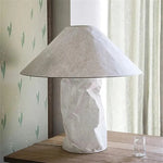 lampe table moderne papier blanc texture froissée 6000k 4000k 3000k