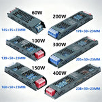transformateur led alimentation 12v 24v 60w 100w 150w 200w 300w 400w industrielle ventilation noire