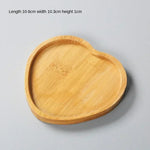 assiettes support plats bambou moderne minimaliste naturel bois clair grain bois respectueux environnement stockage