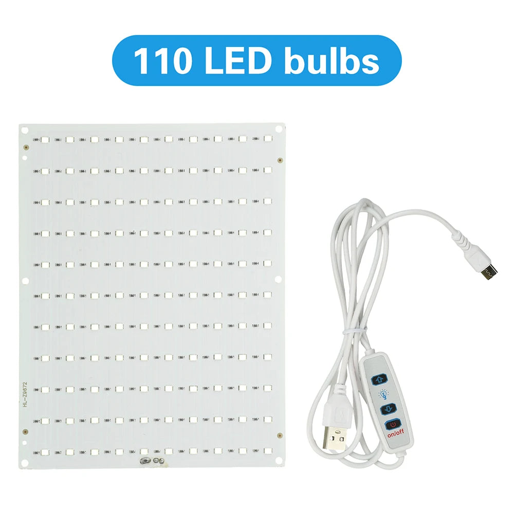 panneau led blanc mat moderne 5.5w 6500k usb réglable sans visibilité fixe